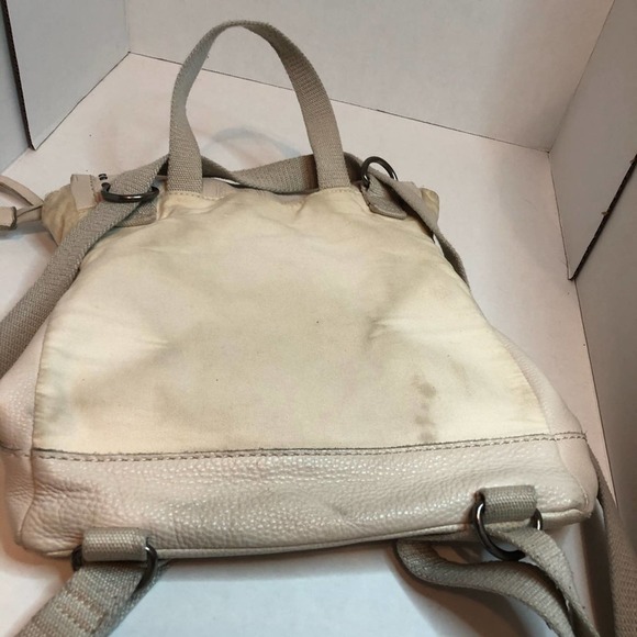 The Sak White Leather Backpack Studded Satchel Bag - Picture 7 of 9